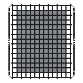 VEVOR Cargo Net Heavy Duty Cargo Net 120" x 105" Adjustable Buckles & S-Hooks